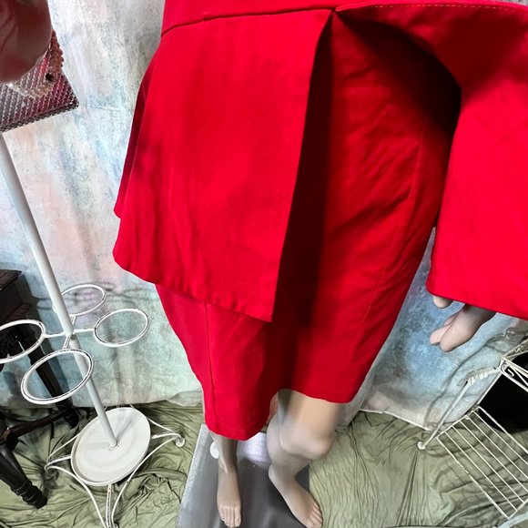 📌ASOS Strapless Bandeau Mini Dress with Peplum - Very Stretchy - Picture 5 of 15